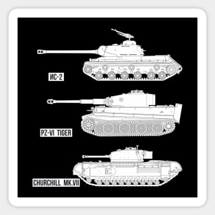 Heavy tanks of the Second World War Sticker